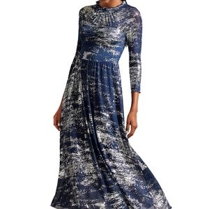 Ted Baker Iggiey Metallic Burnout Midi Dress
